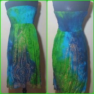Women's tie-dye dress